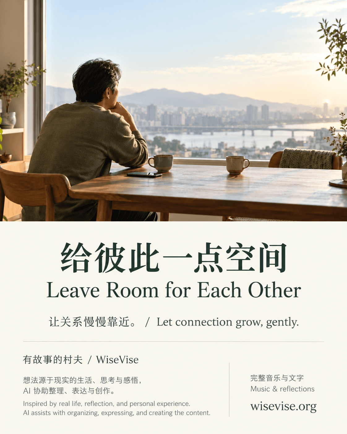 给彼此一点空间 / Leave Room for Each Other